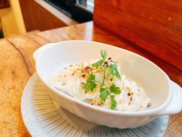 新潟産ル・レクチェとマスカルポーネチーズのコンビネーション