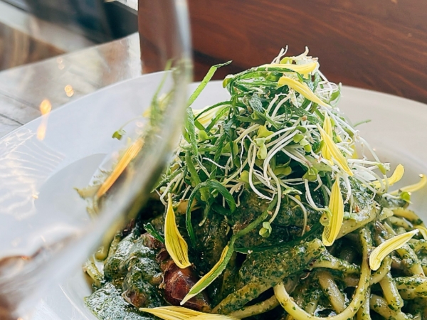 蛍烏賊の大葉ジェノベーゼパスタ