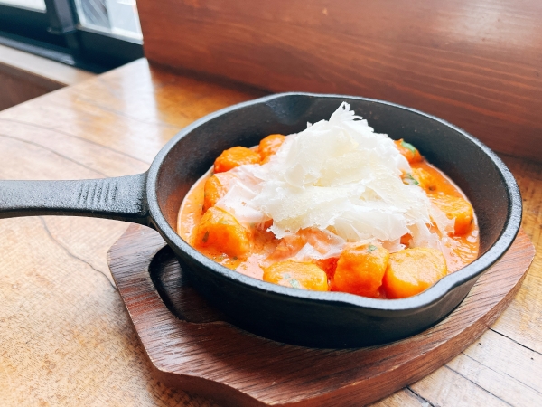 ロディジャーノチーズと南瓜のニョッキ