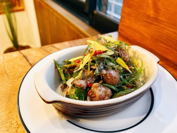 国産砂肝と九条葱のコンビネーション