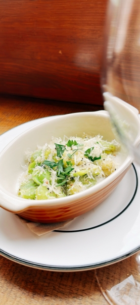 国産そら豆のカチョエペペ